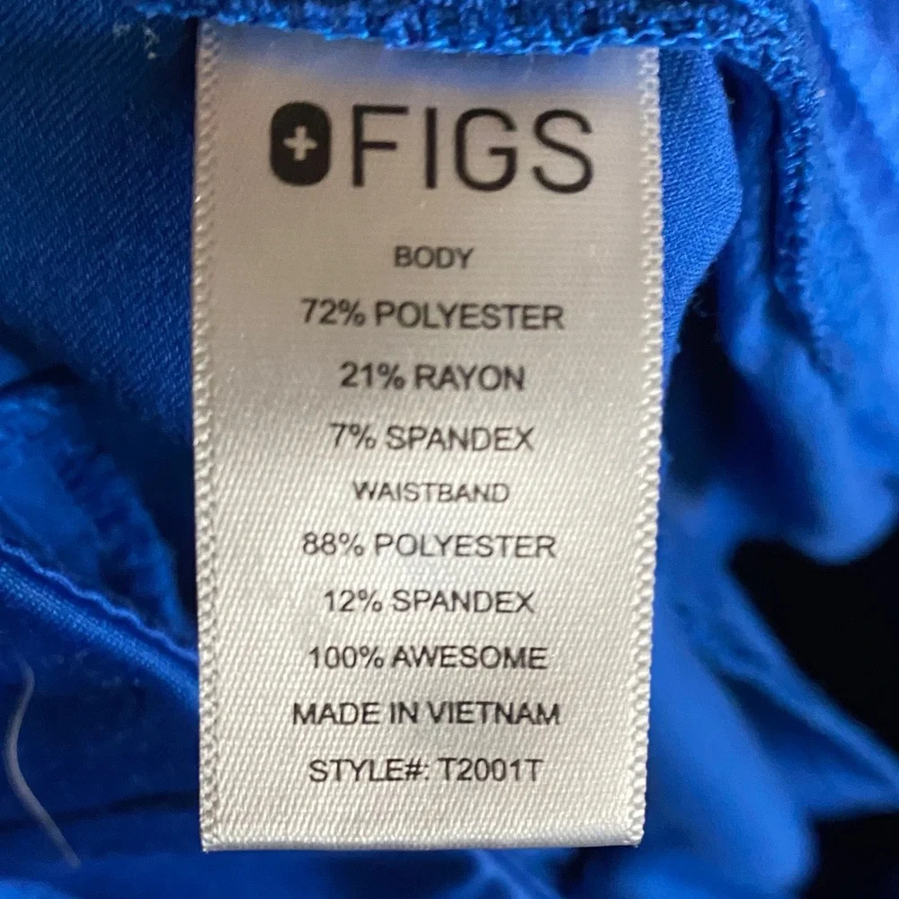 Figs Royal Blue Straight-Leg Utility scrub  Pants size 28x34